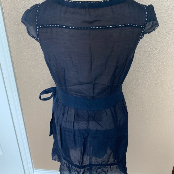 Miss Me sheer sleeveless navy blouse - Size medium - Picture 3 of 5